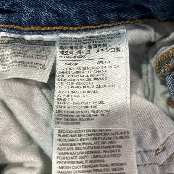 Levi’s 501 Blue Jeans Men’s 36/29 Cotton Button Fly Red Tab Straight Athleisure - Picture 9 of 16